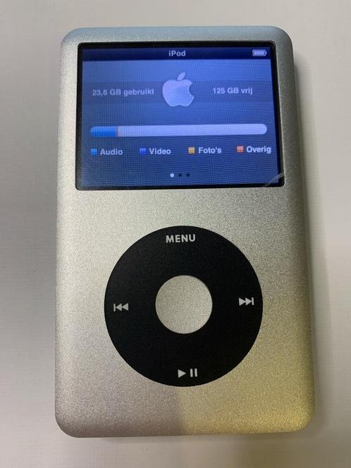 iPod classic 120gb zilver - ALS NIEUW, Audio, Tv en Foto, Mp3-spelers | Apple iPod, Refurbished, Classic, 40 GB en meer, Zilver