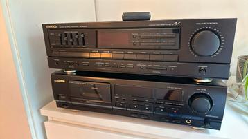 Kenwood radio versterker + cassettespeler 