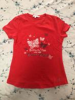 Rode t-shirt GYMP, maat 116, Kinderen en Baby's, Kinderkleding | Maat 116, Meisje, Ophalen of Verzenden, Zo goed als nieuw, Shirt of Longsleeve