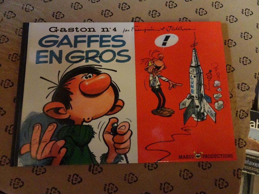 BD Gaston Lagaffe - Format à l'italienne N4 -, Collections, Personnages de BD, Comme neuf, Livre ou Jeu, Gaston ou Spirou, Enlèvement ou Envoi