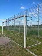 aluminium vaste voetbaldoelen met grondkader, Ophalen, Zo goed als nieuw, Clubaccessoires