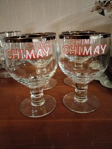 Bierglazen ( Chimay, Gordon,Omer,Leffe). Geen koerier  beschikbaar voor biedingen