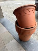 kweekpotten bloempotten 5 liter rode sierplastiek, Tuin en Terras, 25 tot 40 cm, Kunststof, Rond, Zo goed als nieuw