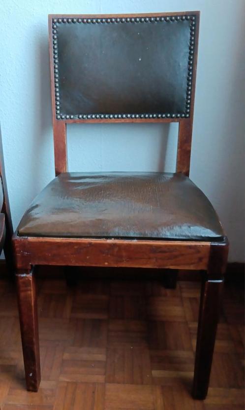 Solide art deco stoel, jaren '30, Antiek en Kunst, Antiek | Meubels | Stoelen en Sofa's, Ophalen