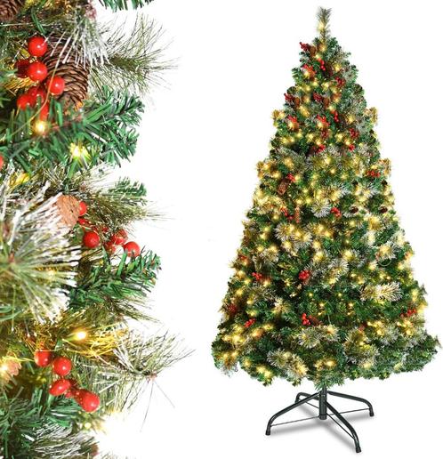Kerstboom 210cm 986 Takken 460 Vaste LED's 8 Funkties. Nieuw, Divers, Noël, Neuf, Envoi