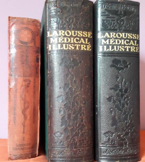 Larousse medical 1924 (2 vol.) +Larousse Mon docteur 1907 l, Livres, Dictionnaires, Utilisé, Français, Autres éditeurs, Enlèvement