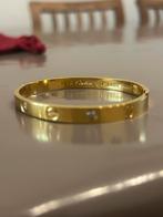 Bracelet doré haut de gamme, Neuf, Avec bracelets à breloques ou perles, Acier, Jaune