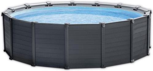 Zwembad met verwarming 478 x 125 cm, Tuin en Terras, Zwembaden, Gebruikt, Opzetzwembad, 120 cm of meer, 200 tot 400 cm, 300 cm of meer