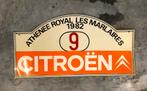 Plaque de rallye Citroën, Comme neuf, Enlèvement ou Envoi