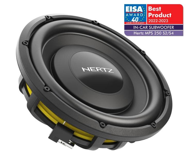 Hertz MPS250 S-4 Subwoofer - Nieuw met fabrieksgarantie!, Auto diversen, Autospeakers, Nieuw, Ophalen of Verzenden