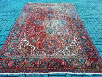 Antiek handgeknoopt tapijt Uit Perzie/Iran (Heriz) 350x240cm beschikbaar voor biedingen