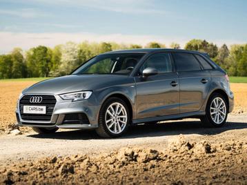 Audi A3 SPB 30 TFSI S-LINE Sport CUIR GPS BT EURO6, Autos, Cuir, Argent ou Gris, Achat, Euro 6