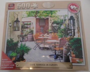 KING PUZZEL PLUS 500 TERRACE EUROPA NIEUW beschikbaar voor biedingen