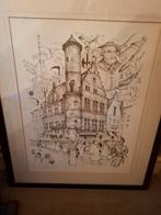 Mooie tekening Gent : de stroppenstoet, Antiek en Kunst, Kunst | Tekeningen en Fotografie, Ophalen