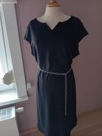 Zwarte geklede jurk d'Auvry, maat XL, Kleding | Dames, Zwart, Maat 46/48 (XL) of groter, Ophalen of Verzenden, Zo goed als nieuw