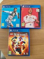 3 spellen PS4 - Fifa 19 - Fifa 20 - The Incredibles, Games en Spelcomputers, Ophalen, Zo goed als nieuw
