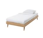 bedbank 90 x 190cm maisons du monde (nieuwprijs 199EUR), Huis en Inrichting, Ophalen, 90 cm, Eenpersoons, Bruin
