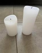 Stompkaarsen, Huis en Inrichting, Woonaccessoires | Kandelaars en Kaarsen, Ophalen, Gebruikt, Wit, Kaars