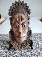 Masque africain bois massif Yoruba/Reine Iyoba Idia du Bénin, Enlèvement ou Envoi