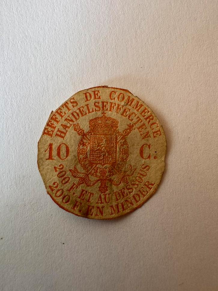 Oude Belgische belastingzegel van 10 cent handelsbrieven, Postzegels en Munten, Postzegels | Europa | België, Ophalen of Verzenden