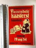Sticker Passendale kaasfeest 1984 Nieuw, Ophalen of Verzenden, Nieuw, Bedrijf of Vereniging