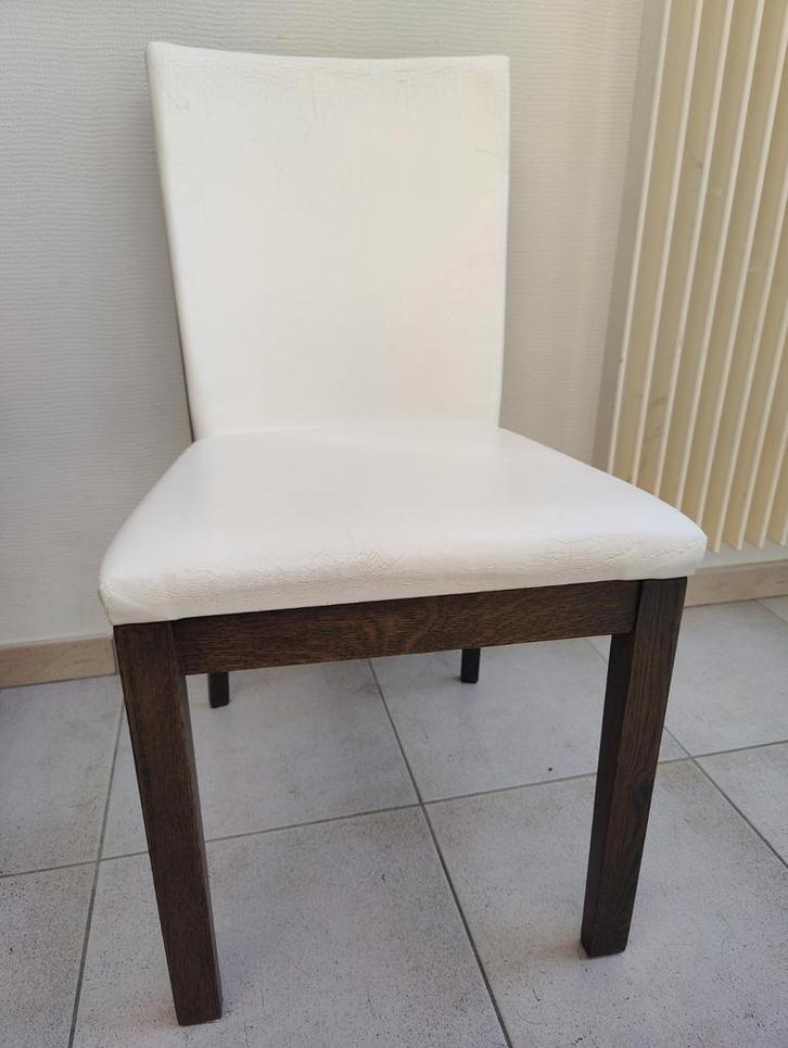 set van 6 stoelen, Huis en Inrichting, Stoelen, Gebruikt, Bruin, Ophalen