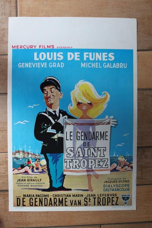 filmaffiche louis de Funes le gendarme de Tropez filmposter, Collections, Posters & Affiches, Comme neuf, Cinéma et TV, A1 jusqu'à A3