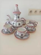 Handgemaakt koffie theeservies 6 stuks Mediterrane stijl., Antiek en Kunst, Ophalen of Verzenden