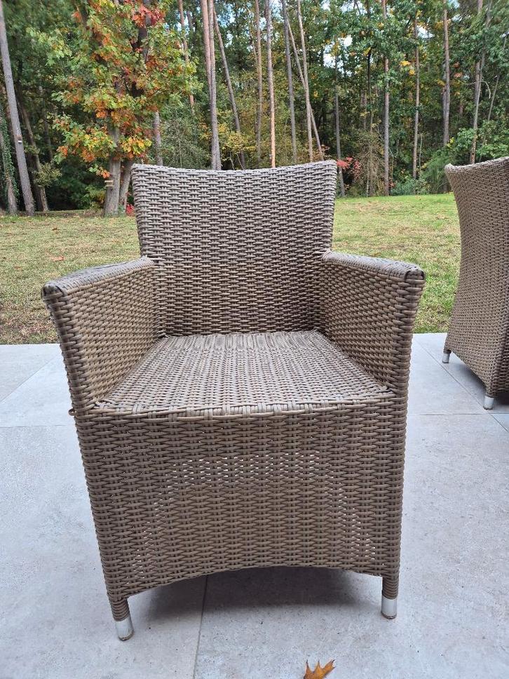 Stoelen terras of veranda., Tuin en Terras, Tuinstoelen, Gebruikt, Kunststof, Ophalen