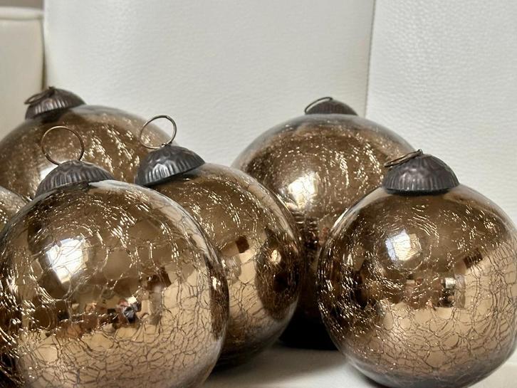 kerstballen glas - 7 stuks - in nieuwstaat, Diversen, Kerst, Ophalen