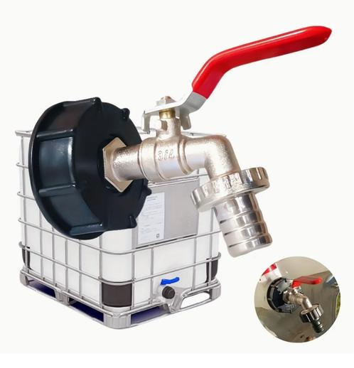 IBC-TANK VAN 1000 LITER NIEUW + GRATIS KRAAN, Tuin en Terras, Regentonnen, Metaal, 150 liter of meer, Met kraantje, Ophalen of Verzenden