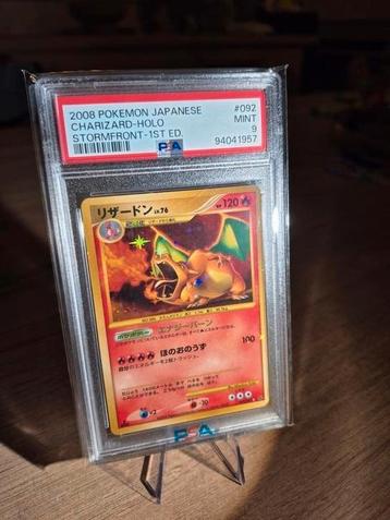 pokémon charizard holo stormfront 1st edition japanese psa 9 beschikbaar voor biedingen