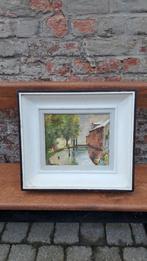 Peinture à l'huile sur panneau isorel, Antiquités & Art, Enlèvement