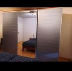 3-delige kleerkast met schuifdeuren + spiegel, Huis en Inrichting, Kasten | Kleerkasten, Overige materialen, Gebruikt, 200 cm of meer