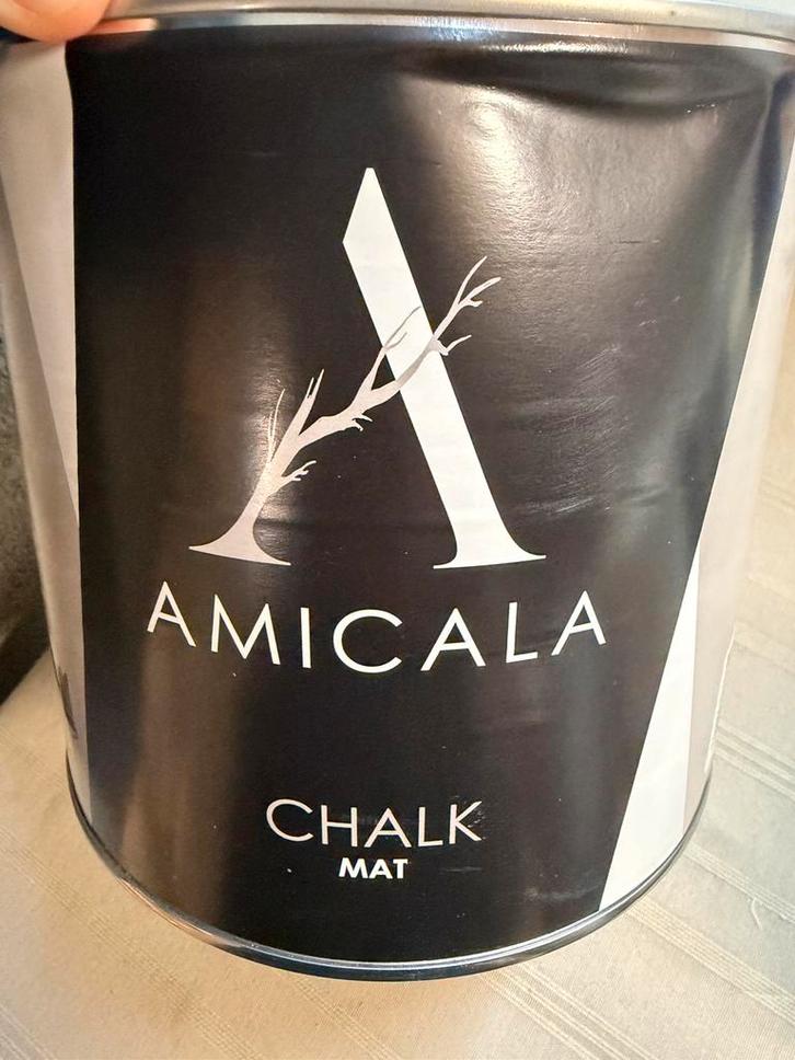 Amicala felroze kalkverf voor hout en muren 2,5liter, Huis en Inrichting, Emmers, Nieuw, Hout, Ophalen of Verzenden