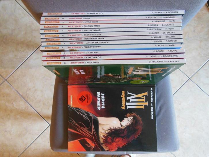 Lot BD XIII Mystery 1 à 13 Toutes en EO + journaux, Boeken, Stripverhalen, Gelezen, Complete serie of reeks, Ophalen of Verzenden