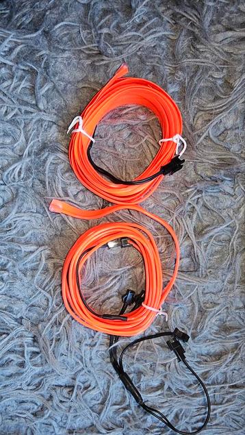 2x Car Cold Light Line Rood – Incl. USB + Adapter – NIEUW &  beschikbaar voor biedingen