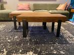 Vol eiken salontafels, Huis en Inrichting, Tafels | Salontafels, Ophalen, Minder dan 50 cm, 50 tot 100 cm, Eikenhout