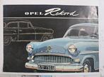 OPEL RECORD 1956 BROCHURE FOLDER, Envoi, Opel