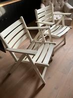2 houten tuinstoelen, Tuin en Terras, Tuinstoelen, Ophalen, Gebruikt, Hout