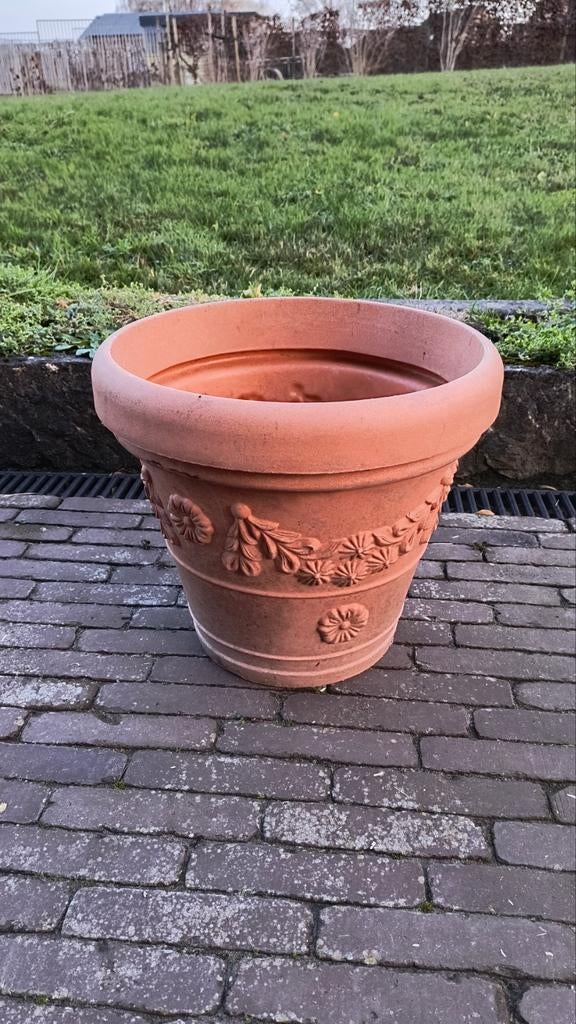 Kuststof bloempot, Tuin en Terras, Ophalen, Kunststof