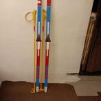 Track langlauflatten 195 + stokken 130 cm, Sport en Fitness, Skiën en Langlaufen, Stokken, Zo goed als nieuw, Ophalen, Overige merken