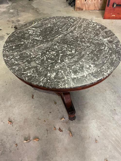 Marmeren ronde tafel, Antiek en Kunst, Antiek | Meubels | Tafels, Ophalen