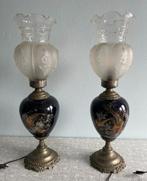 Deux lampes de table vintage, Maison & Meubles, Lampes | Lampes de table, Comme neuf, Autres matériaux, Vintage, Enlèvement