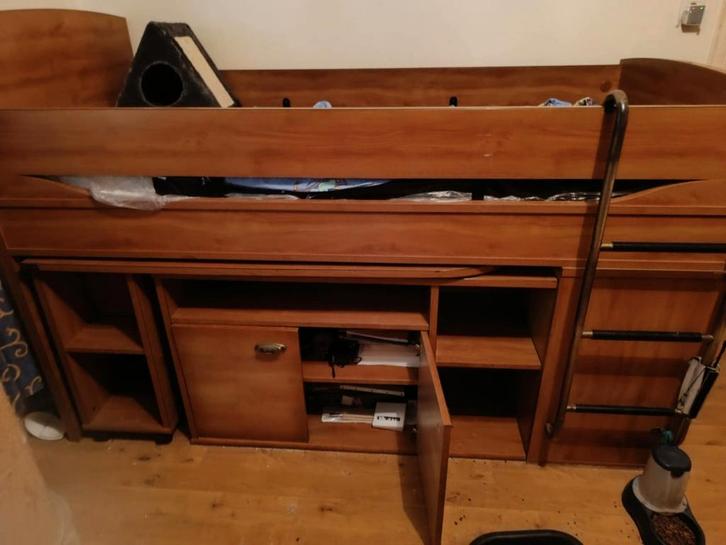 A donner lit bureau en chêne massif, Enfants & Bébés, Chambre d'enfant | Aménagement & Décoration, Enlèvement ou Envoi