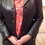 Dames vest in leder kleur zwart, Ophalen, Zo goed als nieuw, Maat 42/44 (L), Zwart