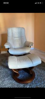 Stressless zetel met voetbank, Huis en Inrichting, Fauteuils, Ophalen, Zo goed als nieuw