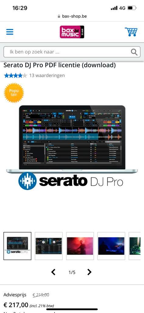 Serato DJ PRO (moet weg wegens verkeerde aankoop ander doel), Computers en Software, Audio-software, Nieuw, MacOS, Windows, iOS