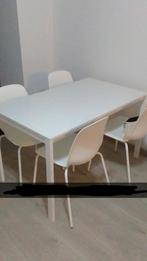 Chaises blanches x4 IKEA, Maison & Meubles, Chaises, Enlèvement, Neuf, Blanc, Quatre