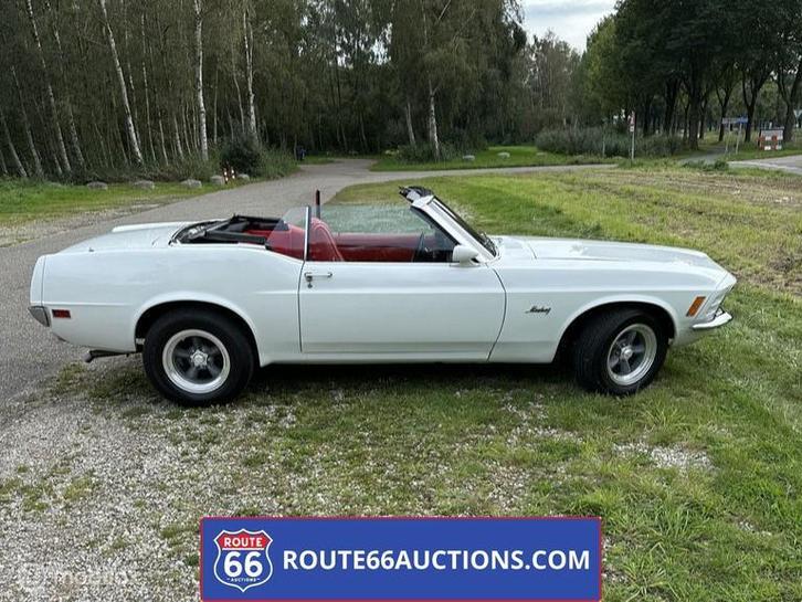 Ford Mustang 5.0 cabriolet | 1970 | Route 66 Auctions, Autos, Oldtimers & Ancêtres, Entreprise, Achat, Ford, Essence, Autre carrosserie